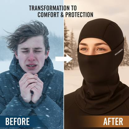 ROCKBROS Cagoule Moto Polaire Balaclava Hiver Tour de Cou Homme Femme Coupe-Vent Respirant Thermique Motif/Filtre Masque pour Vélo Ski Running Snowboard Chaud sous Casque 9 Couleurs
